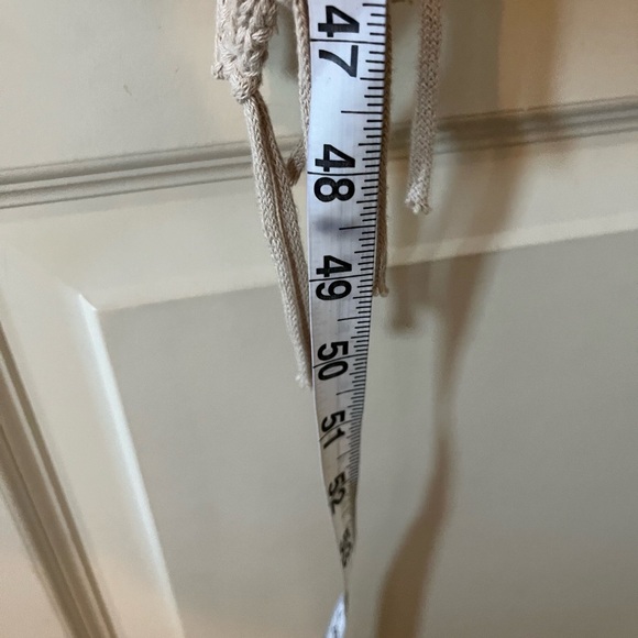 Chico’s Long cotton Knit Open Tan Summer Cardigan Women’s size Large - Picture 14 of 16